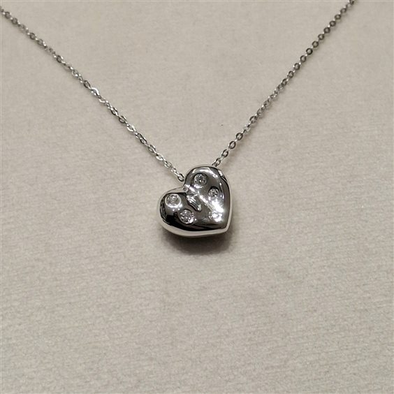 Collana Fanton Gioielli Donna COLLANE DIAMANTI in Oro bianco Diamante 0.07 Ct COOR-217-52 - COOR-217-52